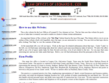 Tablet Screenshot of lawyercox.com